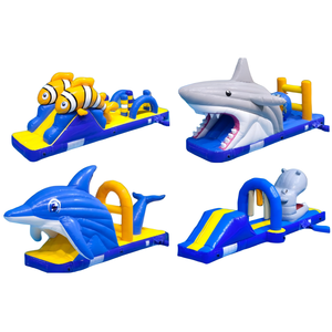 <span class=keywords><strong>Toboggan</strong></span> gonflable pour <span class=keywords><strong>piscine</strong></span> <span class=keywords><strong>avec</strong></span> motif de poissons marins tropicaux, système d'aventure aquatique gonflable pour centre de natation, attraction de <span class=keywords><strong>piscine</strong></span> - Product Image 5