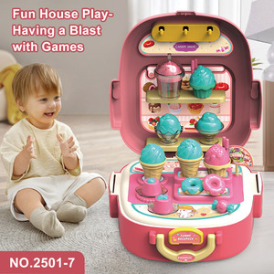 Sac à dos de jeu 2-en-1 personnalisé unisexe avec boîte de rangement, ensemble de jouets en argile colorés et outils de modelage simulés pour enfants - Product Image 2