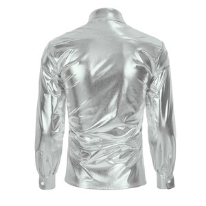 Costume de Cosplay Hippie Rétro des Années 70 Costume d'Halloween Costume pour Hommes Déguisement Fantaisie Carnaval Fête Vintage Rock <span class=keywords><strong>Disco</strong></span> Boîte de Nuit - Product Image 3