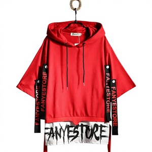 Sudadera con Capucha Oversize Negra Casual para Hombre, Estilo Techwear Hip Hop Harajuku con Parches de Personajes, Forro Polar Japonés para Otoño - Product Image 3