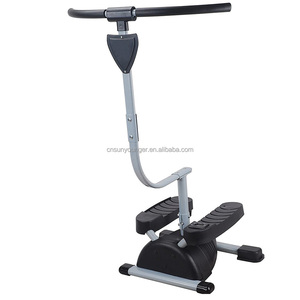 <span class=keywords><strong>Mini</strong></span> <span class=keywords><strong>stepper</strong></span> compact avec bandes de résistance pour exercices sous le bureau - <span class=keywords><strong>Twister</strong></span> ajustable avec barre de poignée pour cardio et torsions - Product Image 1