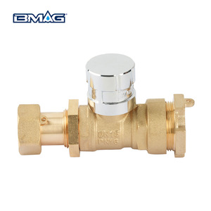 Bmag OEM DN15 Pn16 Thẳng Loại Brass Có Thể Khóa Chống Trộm Từ Khóa Van Đồng Hồ Nước Bóng Van - Product Image 2