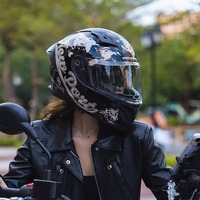 Casco de Motocicleta con Certificación 3C para Unisex, Cuatro Estaciones, Personalizado, Eléctrico, Integral, Tallas M/L/XL/2XL