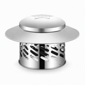 Capot de cheminée en acier inoxydable 304 pour poê<span class=keywords><strong>le</strong></span>, en forme de <span class=keywords><strong>parapluie</strong></span>, étanche à la pluie, avec ouverture de ventilation anti-oiseaux - Product Image 6