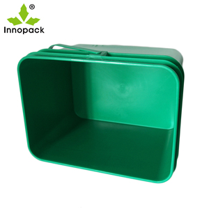 Pantone Color PP 20 L Caja de plástico rectangular con mango de plástico - Product Image 6