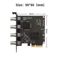 Carte de capture vidéo ACASIS PCIe Quad SDI 1080P 60Hz 4 ports, carte de streaming en direct interne MP4, caméra pour ordinateur portable, jeux