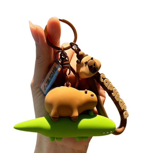 จี้ห้อยกุญแจรูปพระพุทธรูปหมูน้ำหนูตะเภาน่ารักสำหรับคู่รักทั้งชายและหญิง - Product Image 1