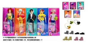 Demon Hunter Boy Band figur aksi 11.5 inci 11 sambungan Model koleksi Saia ABBy Mystery Jinu Romane dengan kartu dan kamera - Product Image 6