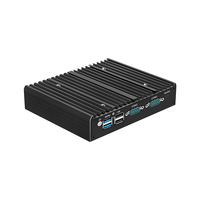 Mini PC Industrial sin Ventilador, 4 Puertos Ethernet, RS232, RS485, COM, Servidor de Red, Ubuntu, Firewall, Router, GPIO, 12V, Computadora con Terminal Phoenix