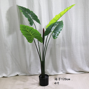 Alocasia New Décoration intérieure grandes plantes artificielles de chambre jardin <span class=keywords><strong>bureau</strong></span> faux arbres plantes grandes artificielles en pot - Product Image 6