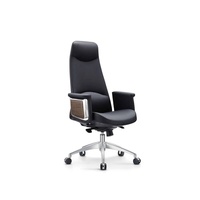 Chaise de bureau ergonomique en cuir de style moderne certifiée qualité, idéale pour les immeubles de bureaux