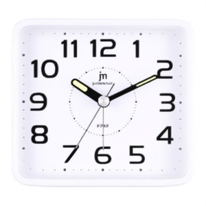 JUSTAMINUTE Alarm Clock With Snooze Function White JA7081B - Product Image 2