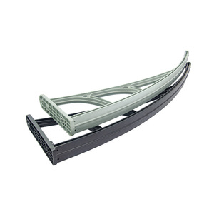 <span class=keywords><strong>Toldo</strong></span> Curvo de Policarbonato, Fijo, Montado en Pared, para Puerta o Ventana, Protección contra Lluvia y Rayos UV, Cubierta Exterior Transparente, Diseño Moderno - Product Image 4