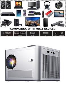 <span class=keywords><strong>Mini</strong></span> projecteur vidéo Portable Full HD Home cinéma 1080P téléphone portable TV Android 12 projecteurs 4K avec poignée - Product Image 5