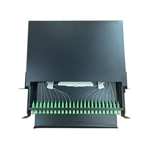 Cajón divisor de PLC tipo <span class=keywords><strong>12</strong></span> puertos FTTH caja de terminales de distribución exterior Panel de conexión de fibra óptica nominal IP65 - Product Image 2