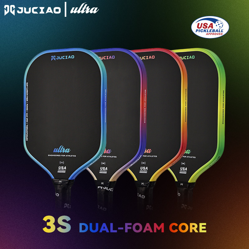 JUCIAO Design Carbon Fiber Pickleball Paddle T700 Gen3 Surface Thermoformed USAPA Certified For Fitness Entertainment