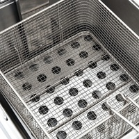 Friteuse électrique professionnelle commerciale 1 réservoir 1 panier 8L prix de gros poulet Kfc croustilles de pommes de terre