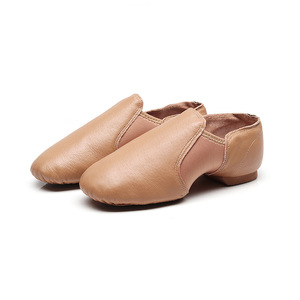 <span class=keywords><strong>Ballerine</strong></span> Pantoufles Appartements Ballet Marron Noir Cuir Ballet Chaussures Danse pour Femmes et Filles Enfants - Product Image 3