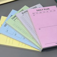 Bloc-notes écologique à feuilles détachables, personnalisé, liste de choses à faire, bloc-notes autocollant, organisateur de bureau pour le bureau