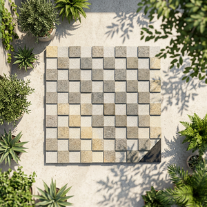 VARDHMAAN Flamed Grey/Black Granite Cobbles Model 05-Modern Design Durable <b>Stone</b> for Outdoor Parking Garden Spaces (Rajasthan - Product Image 1