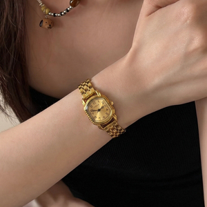 Reloj de Cuarzo para Mujer CILOA, Diseño Retro Simple con Esfera Pequeña, Correa Delgada Negra y Marrón, Elegante Reloj de Pulsera para Dama - Product Image 6