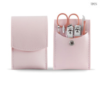 WELLFLYER MS-898 Kit de Manucure Professionnel Portable en Gros, 4/7 Pièces, Coupe-Ongles, Ciseaux, Trousse de Soins de Beauté, Cadeau de Soins Personnels