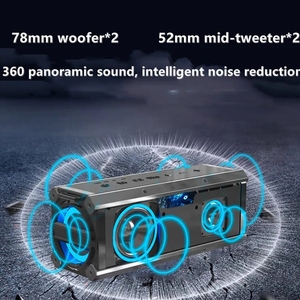 Sodlk T200 Plus Party 120W Subwoofer Bt Soporte inalámbrico Modo Eq Torre Mic Altavoz de karaoke portátil con función de micrófono - Product Image 5