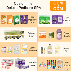 Prodotti personalizzati coreani per la cura della pelle Pedicure Kit per piedi Spa crema idratante per il corpo di lusso Set regalo 4 Step Spa Pedi in una scatola - Product Image 6