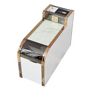 Economical Portable Stainless Steel Beauty <b>Small</b> <b>Coffee</b> <b>Table</b> Manicure Corner Sauna Foot Massage Wash Cabinet for Spa Home Use - Product Image 1