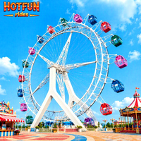 Grande Roue Commerciale de 30 Mètres à Vendre, Attraction Électrique Extérieure Certifiée CE pour Fêtes Foraines