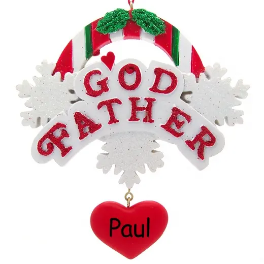Decoración de la Navidad ornamento familia ornamento personalizado Dios Padre Adorno