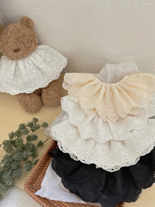Mignon creux femme bébé bavoir écharpe Floral bébé bavoir dentelle bébé accessoires coréen enfants dentelle col - Product Image 2