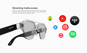 Aurakidoo Nouvelle Tendance SG03 500W Pixels Smart Bluetooth Lunettes avec Caméra Vidéo <span class=keywords><strong>pour</strong></span> Hommes Smart AI Lunettes Traduction - Product Image 6
