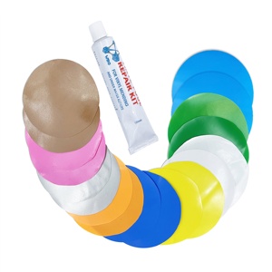 Kit de réparation en vinyle coloré résistant WBG pour bateaux pneumatiques, revêtement de <span class=keywords><strong>piscine</strong></span>, lit d'air, kayak, radeau - Product Image 2