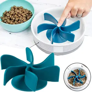 Dogs Slow Down Feeding Speed Protect Silicone Resin Spiral Slow Feeder Gulping Turn Spiral Insert Slow Feeder
