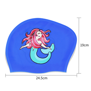 Bonnet de bain en silicone professionnel de haute qualité pour cheveux longs, avec logo personnalisé, idéal pour femmes et dreadlocks - Product Image 2