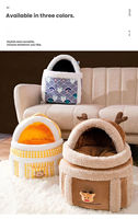 Sac à dos de transport pour chat en polyester à imprimé animal, motif renne, design respirant pour la randonnée, utilisation portable pour animaux de compagnie, capacité 8 kg