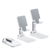 Support de téléphone portable, support de tablette, base de montage sur bureau, hauteur réglable, pliable, portable, universel, antidérapant