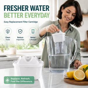 Premium Household Replacement Water Filter Cartridge for <b>Kitchen</b> Water Pitcher Purifier System - Product Image 1