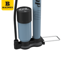 BAIMEI High Quality Portable Bicycle Floor Pump Customized OEM Manual Tool Inflator with Barometer High Pressure Feature