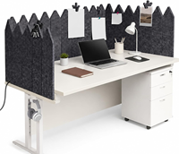 Panneau de séparation de bureau en feutre haute densité écologique, pliable, acoustique, pour école, bibliothèque, bureau, cloison de séparation