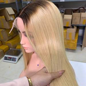 Pelucas rubias vietnamitas rectas de hueso con raíz oscura Super doble dibujado extensiones de cabello Remy virgen natural sin procesar Grado 1 - Product Image 4