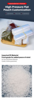 Sacs sous vide jetables transparents pour la conservation des aliments, en matériau PA/PE, pour l'emballage du riz, des biscuits, des sushis, des pizzas, du sucre