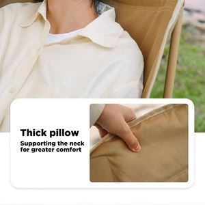 Chaise de <span class=keywords><strong>camping</strong></span> légère CHENYUE en gros, type lune, en tissu Oxford, avec cadre en acier, pliable et portable - Product Image 3