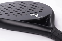 Raquette de paddle-tennis POP Graphite avec noyau en fibre de carbone EVA - Raquette de padel légère avec housse
