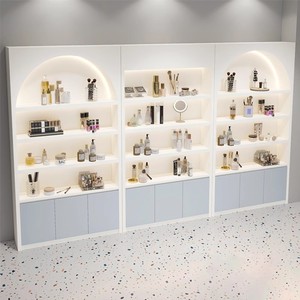 Vitrine de présentation de cosmétiques modernes, présentoir d'échantillons de maquillage pour salon de beauté, armoire d'affichage pour studio de peinture, personnalisation - Product Image 3