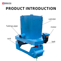 Concentrateur centrifuge d'or 120 de 50-70 Tph, 30 kW, pour la récupération de minerai d'or fin 200 mesh - Vente chaude