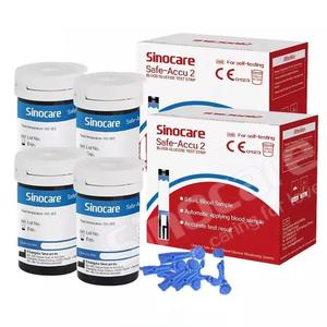 Tiras reactivas de glucosa en sangre Sinocare Accu2, tiras reactivas para la prueba de azúcar en sangre para la diabetes con lancetas para la sangre, gran venta - Product Image 4