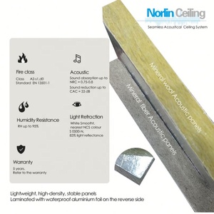 Sistema di Controsoffitto in Lana Minerale Acustica Senza Giunture, Soluzione Acustica e Murale, Pannelli Monolitici per Insonorizzazione - Product Image 3