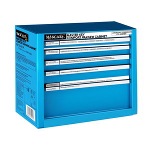Fami Master Key Comfort <b>Drawer</b> Cabinet 5 <b>Drawers</b> 1020x726x850 Mm Gentian Blue Ral5010 <b>Tool</b> Storage - Product Image 2